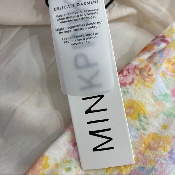 MINKPINK Elvire Floral Romantic Wrap Print Mini Dress Size X-Large - Picture 12 of 13